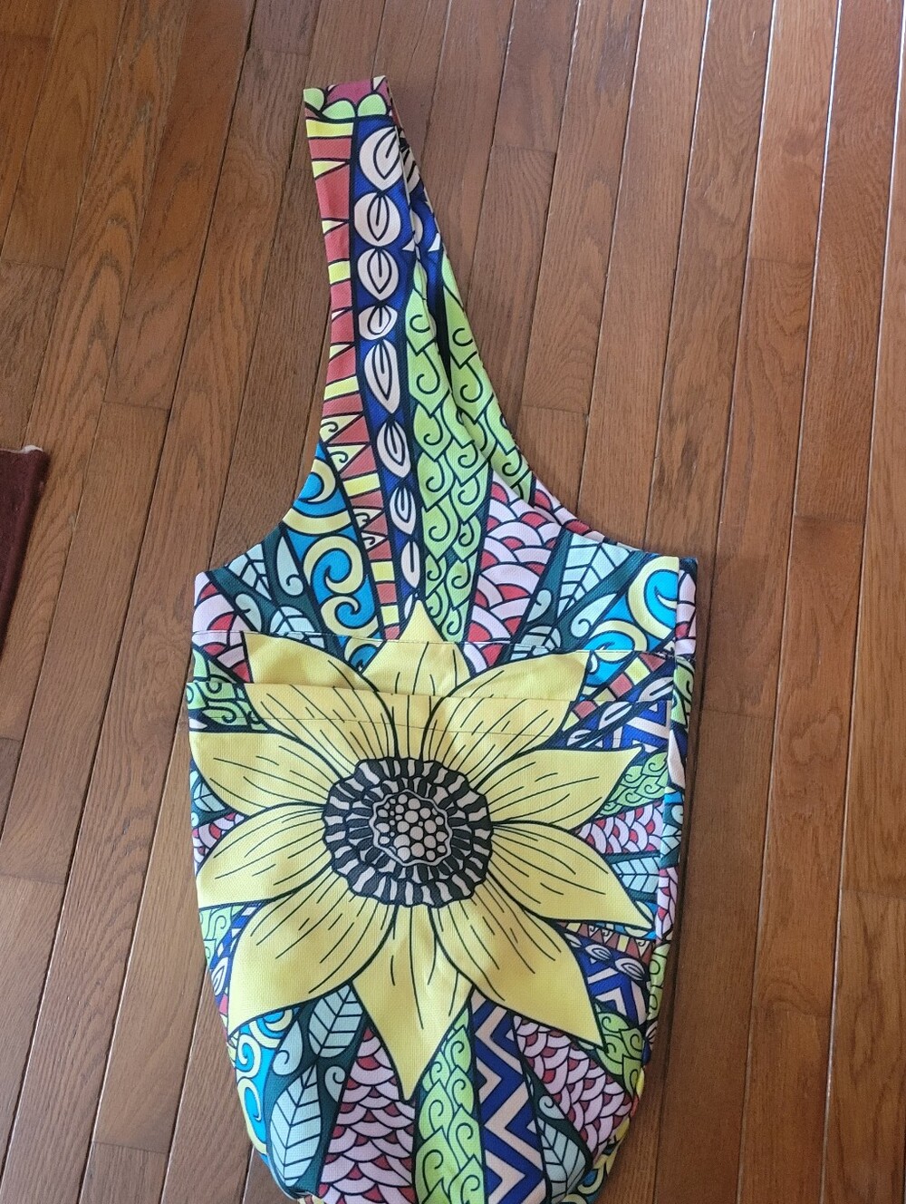 Bright Yellow Sunflower Yoga Bag